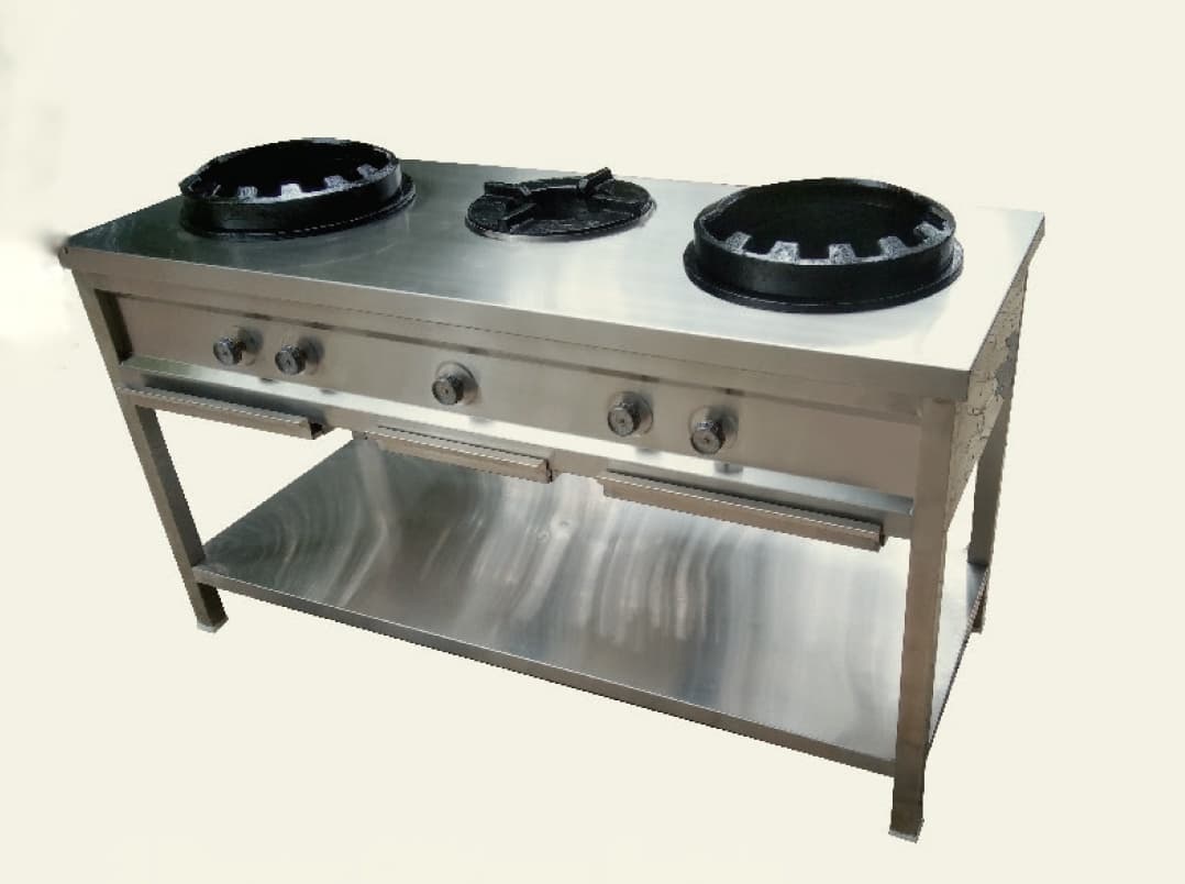 3 Burner Chinese Range