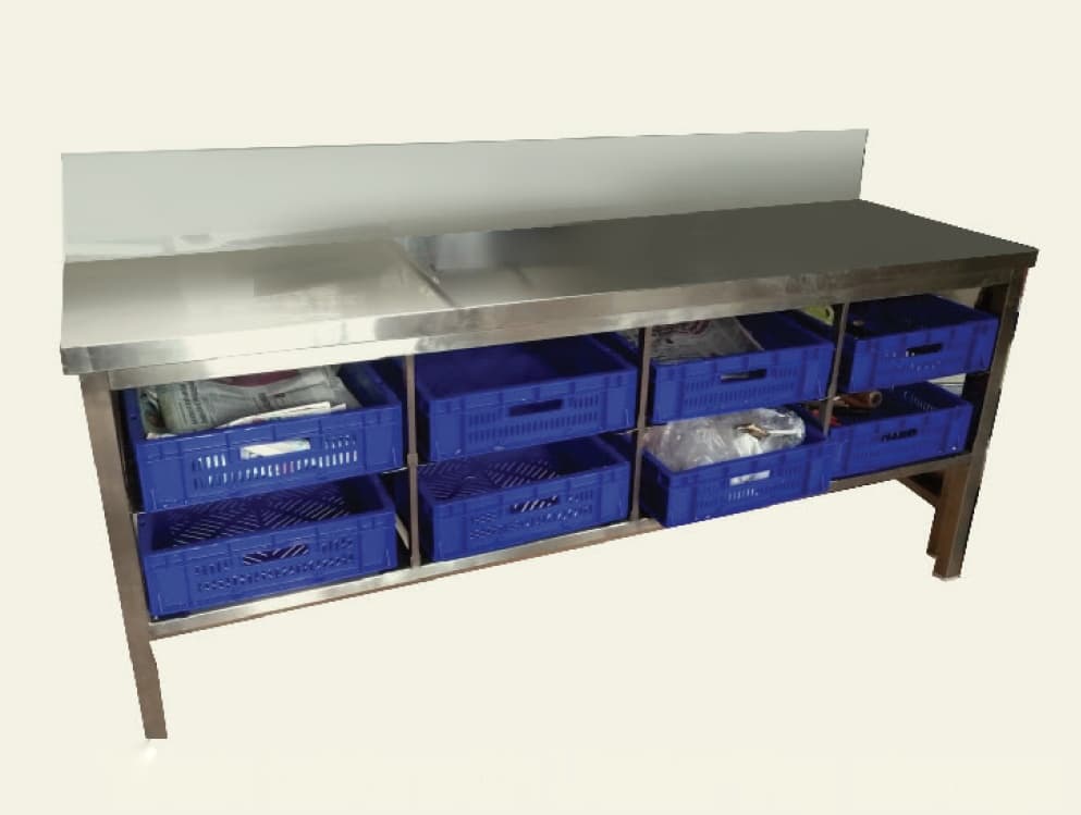 Work table with Under Veg storage